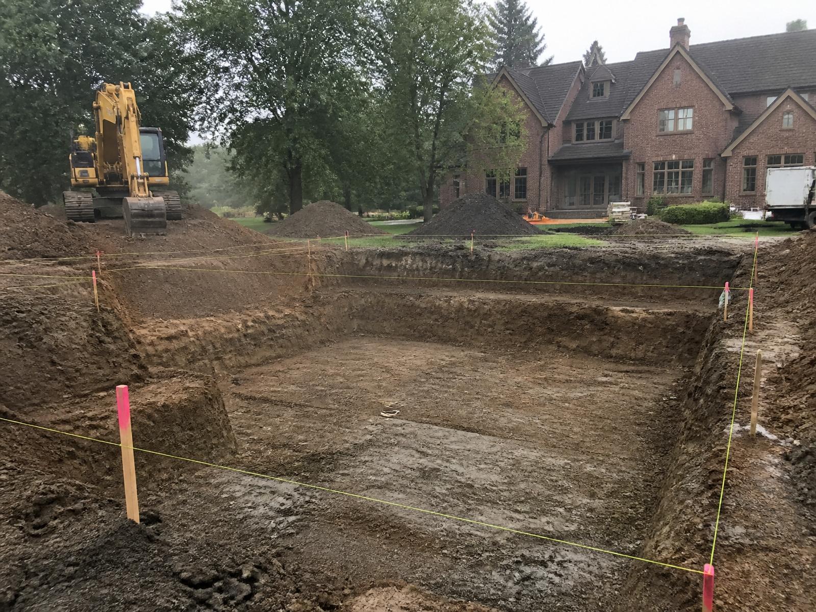 Excavation & site grading.
